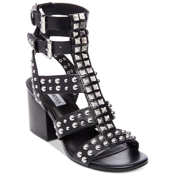 Steve Madden Shoes - SteveMadden Double Strap Studded Gladiator Sandals